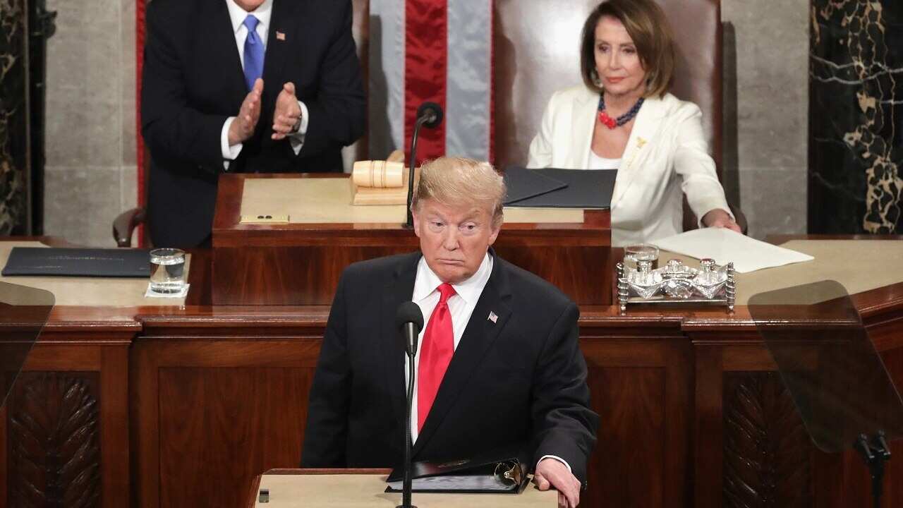 Donald Trump delivers his State of the Union address.