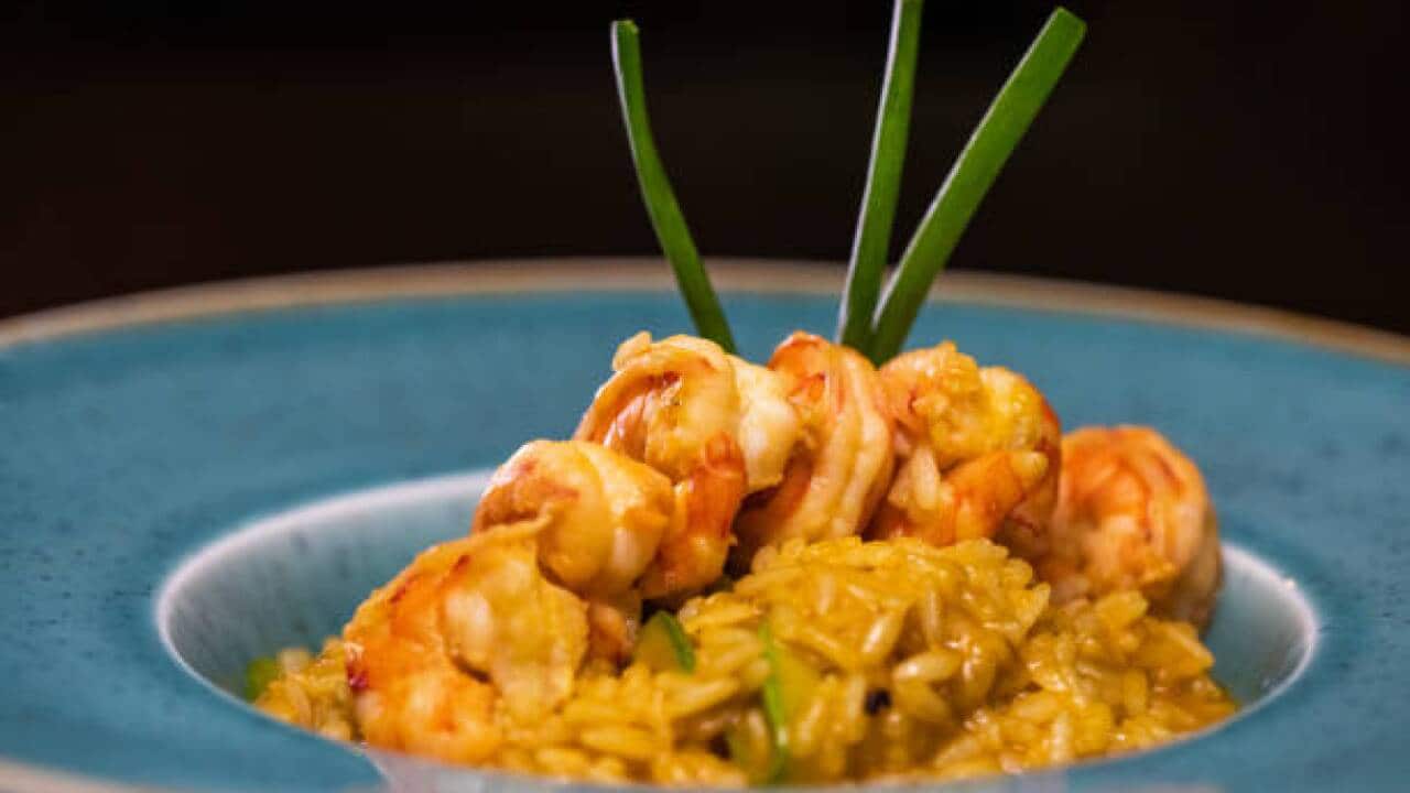 Seafood risotto