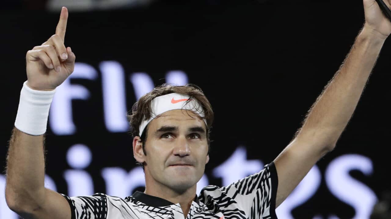 Roger Federer of Switzerland