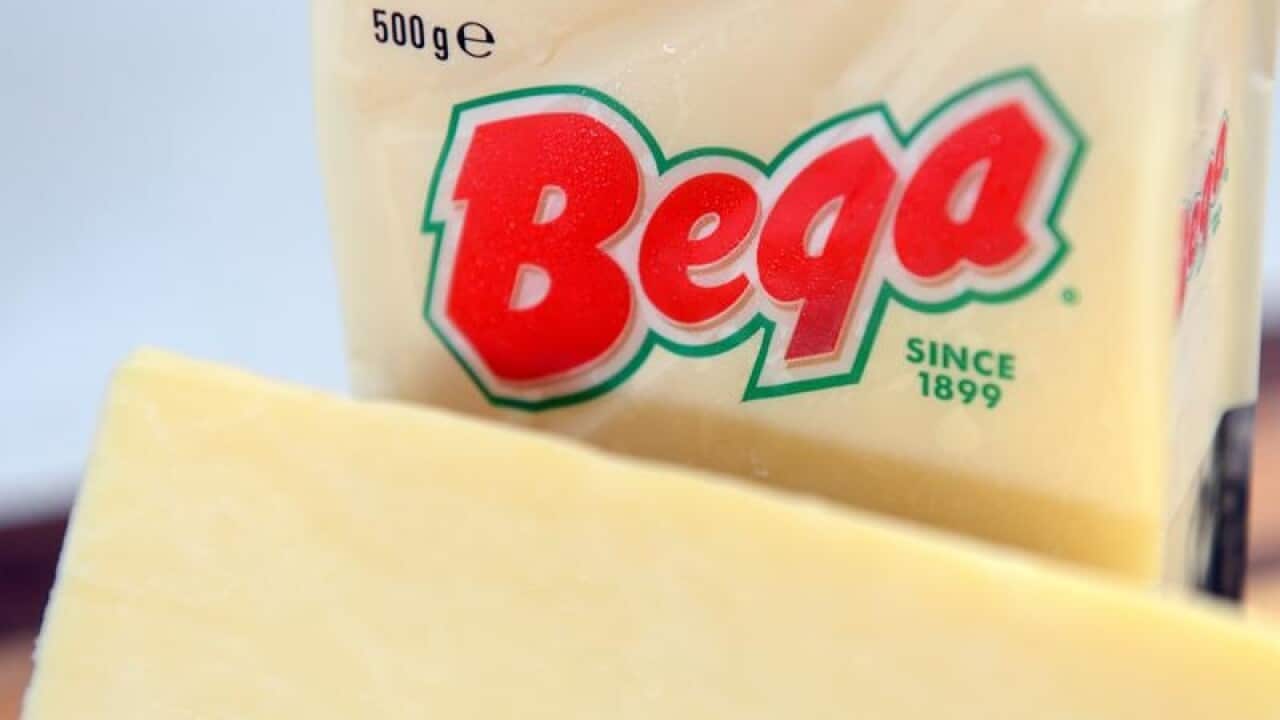 A block of Bega Cheese