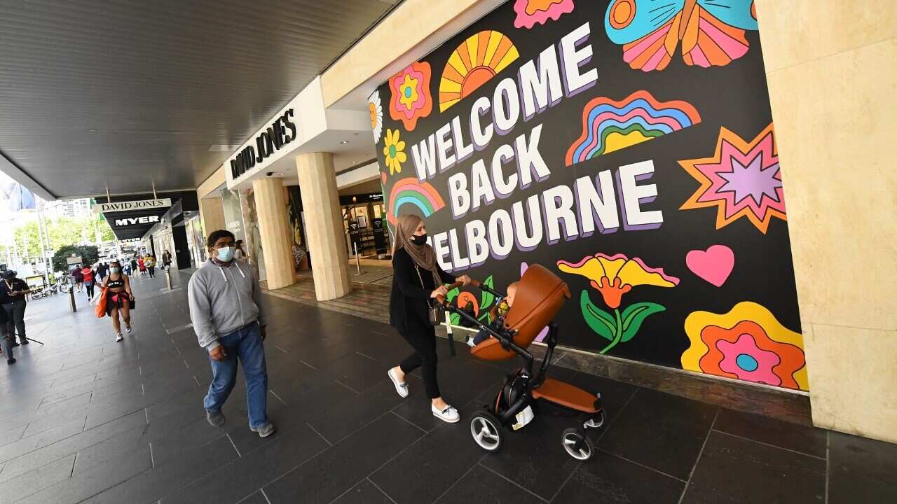 Bourke Street in Melbourne.