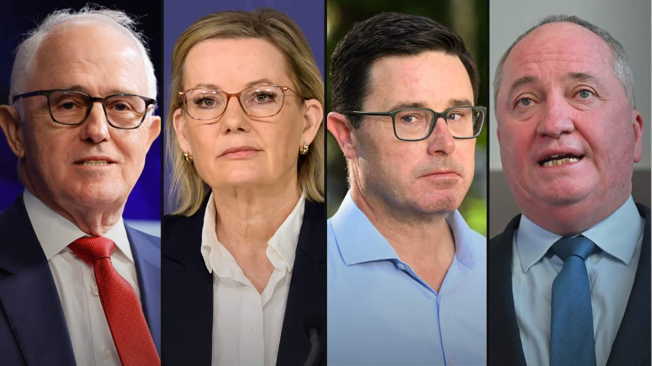 Malcolm Turnbull, Sussan Ley, David Littleproud and Barnaby Joyce