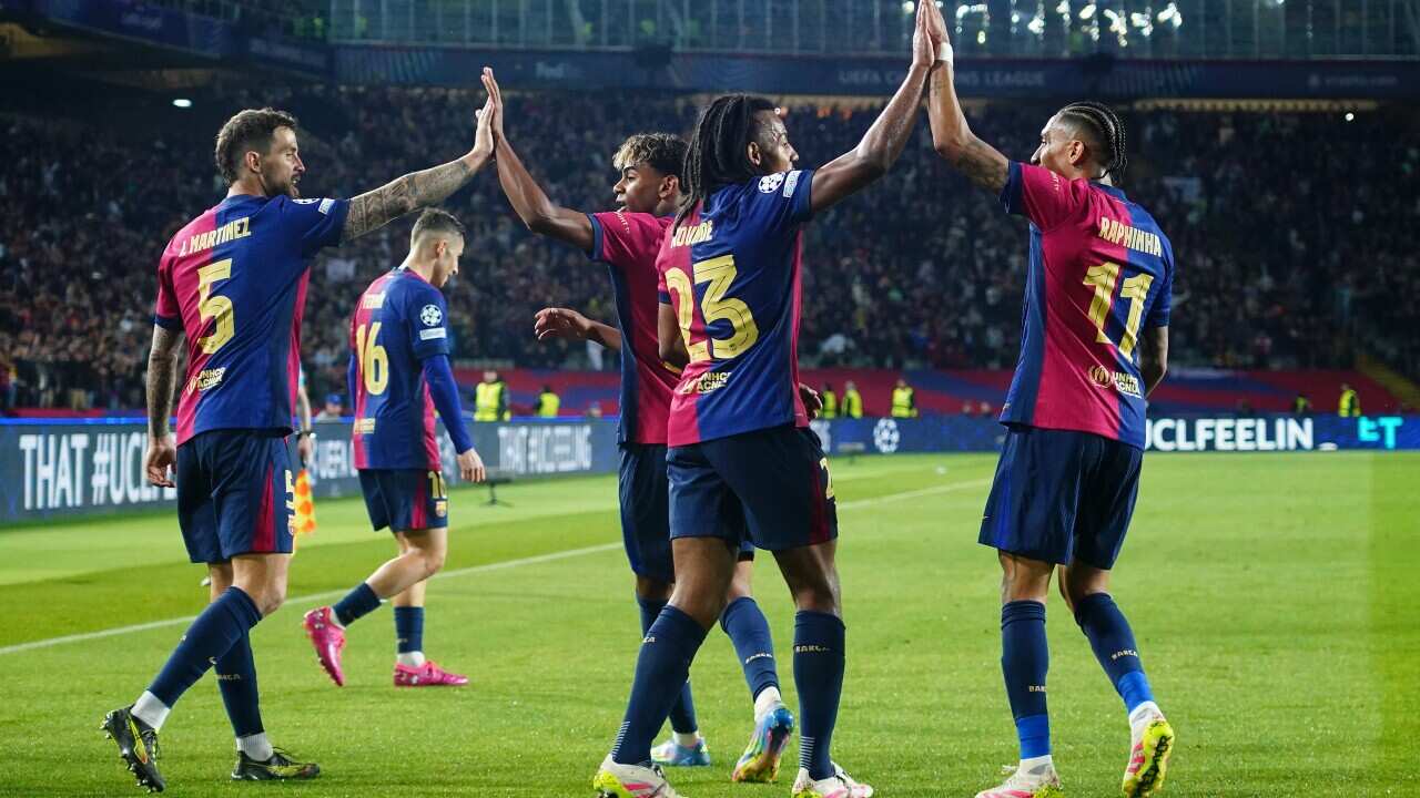 ESP: FC Barcelona v Borussia Dortmund. UEFA Champions League match. Quarter-Finals, firs leg