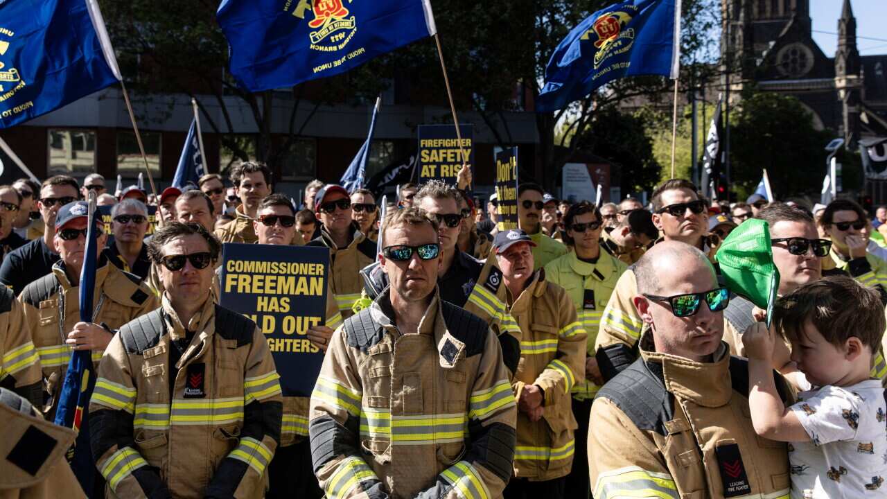 FIREFIGHTERS RALLY MELBOURNE