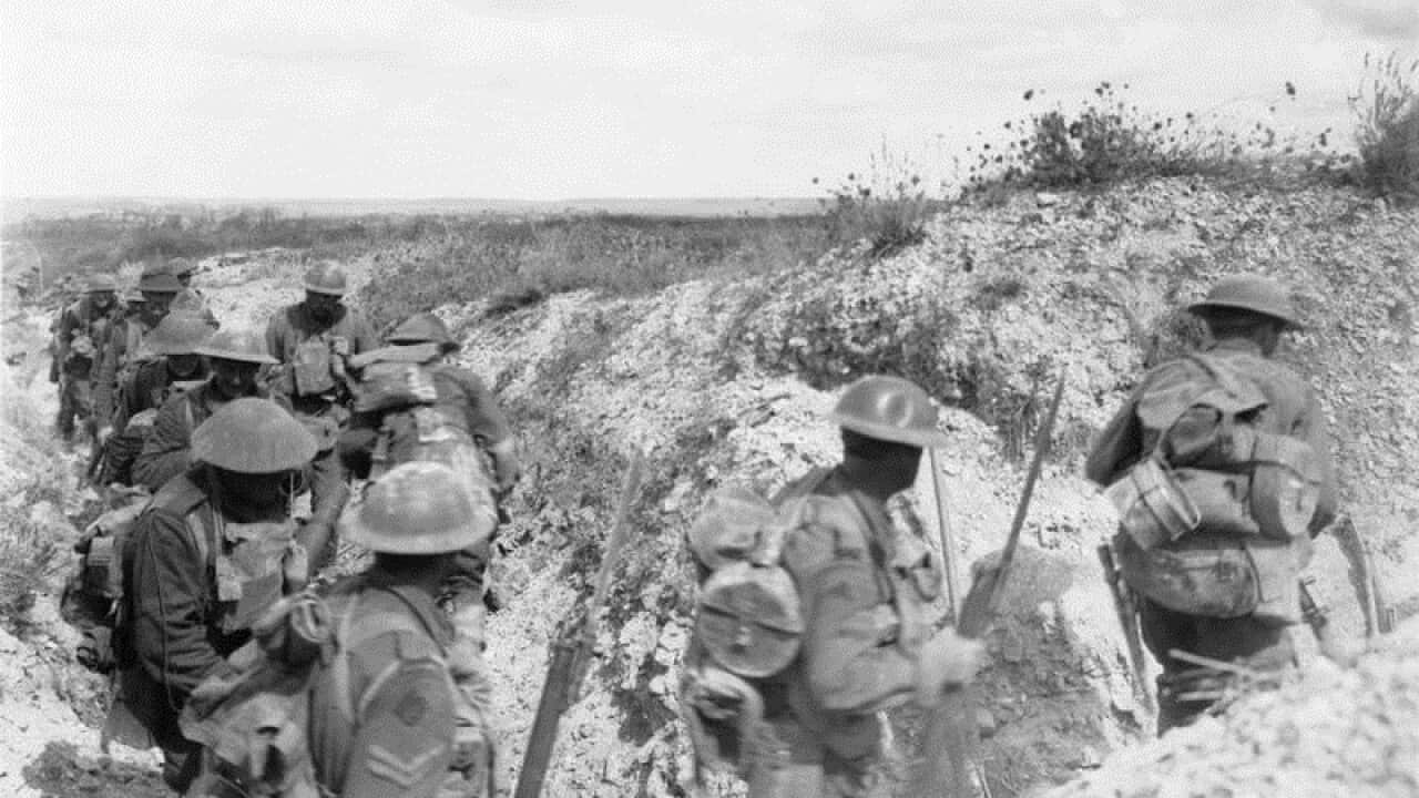 The 6th Australian Infantry Brigade at Mont St Quentin, Aug 1918.