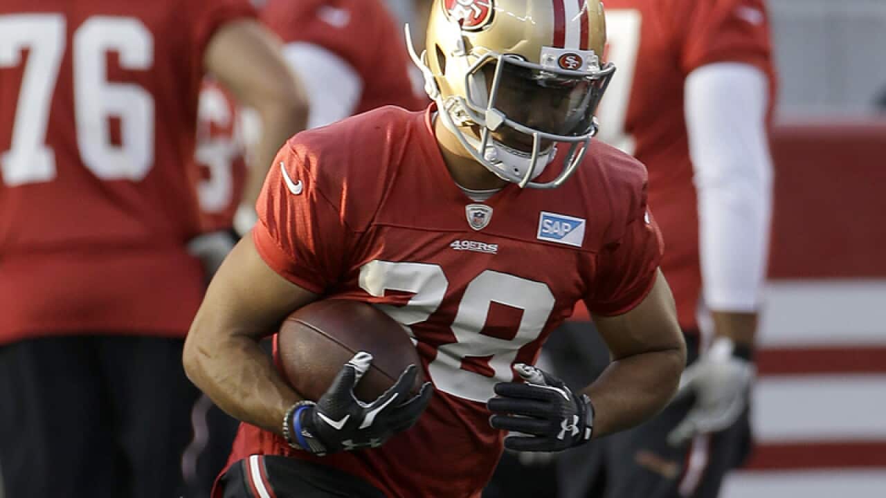 San Francisco 49ers running back Jarryd Hayne.