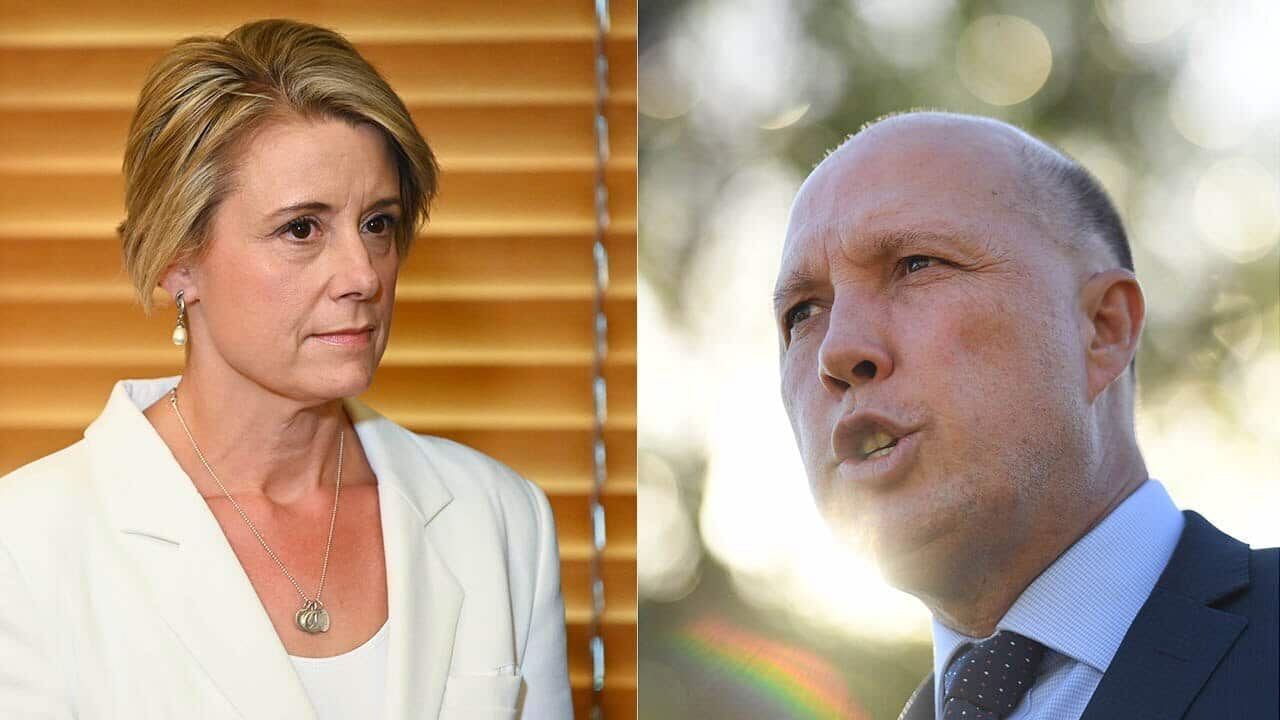 Kristina Keneally has been promoted to Labor's front bench - and is already under fire from Liberal opposite number Peter Dutton.