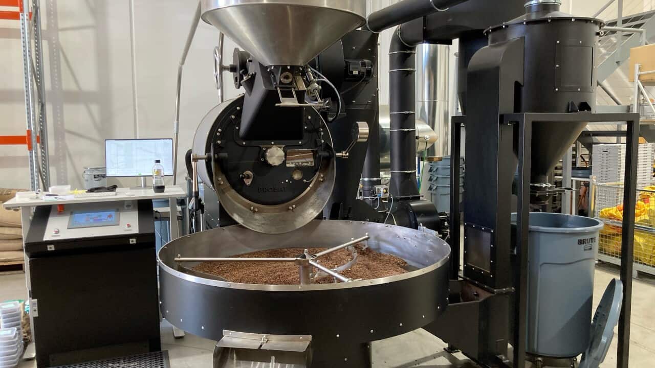 Roaster @ Brunswick roastery (photo by Toshiyuki Ishiwata)