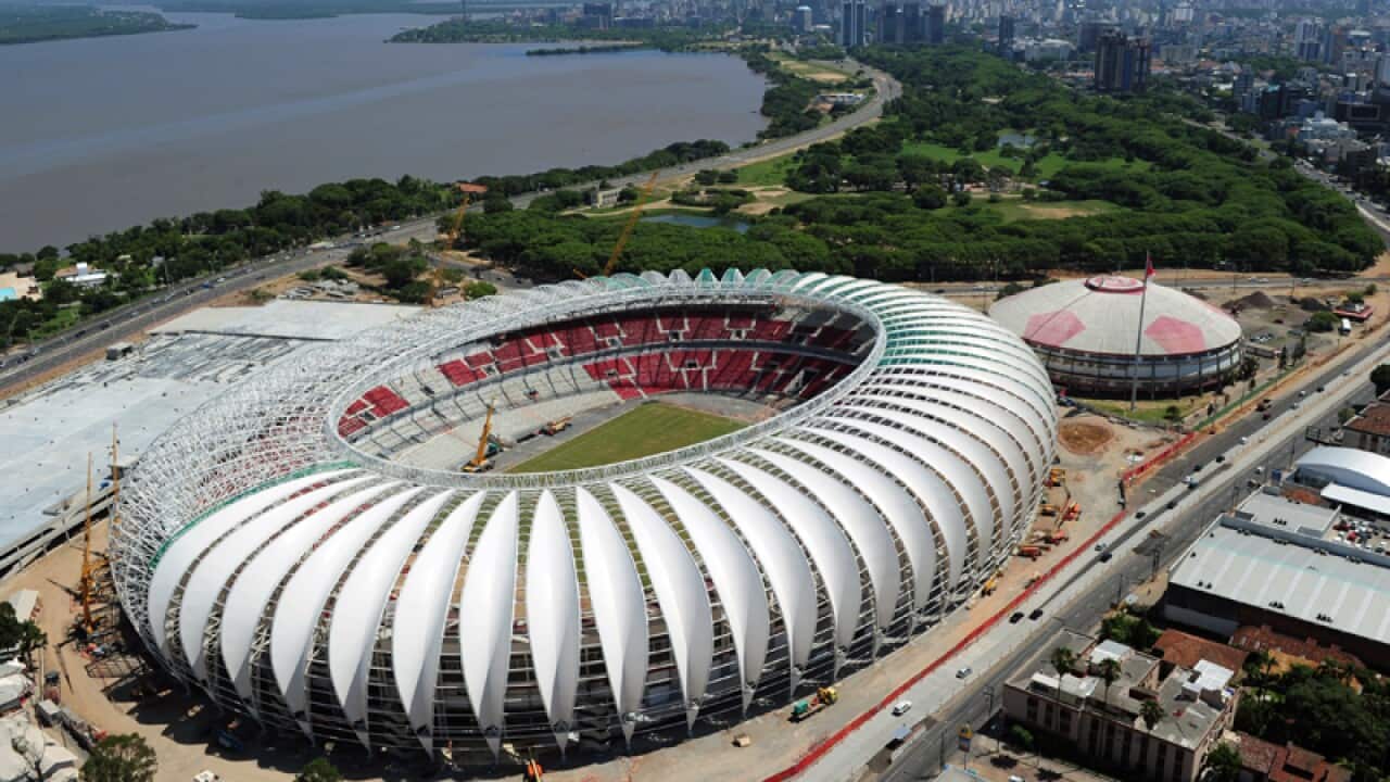 The Beira-Rio Stadium in Porto Alegre