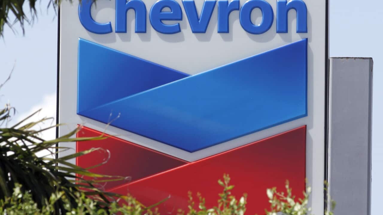 A Chevron sign in Miami