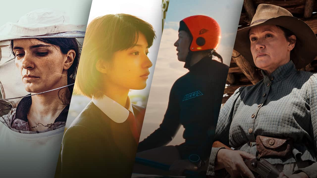 Composite image shows four women