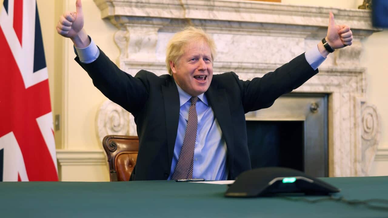 British Prime Minister Boris Johnson says the 'jumbo' free trade deal is along the lines of that done between the European Union and Canada.