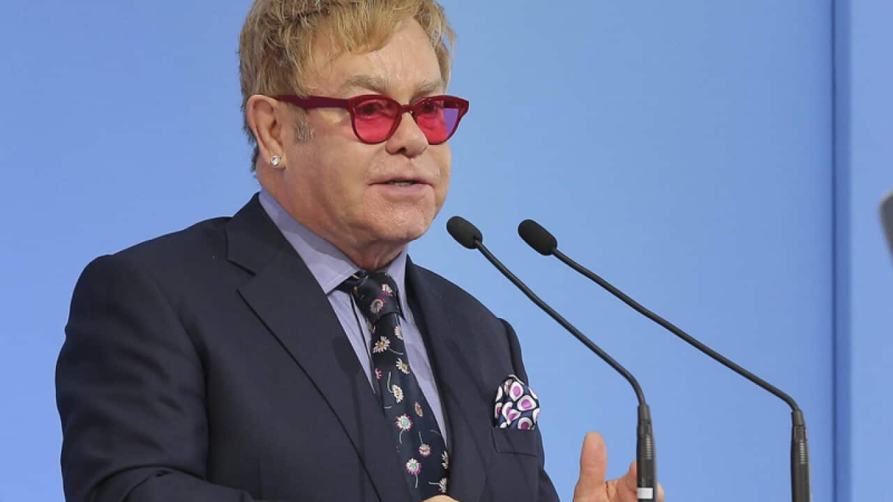 Singer Elton John.