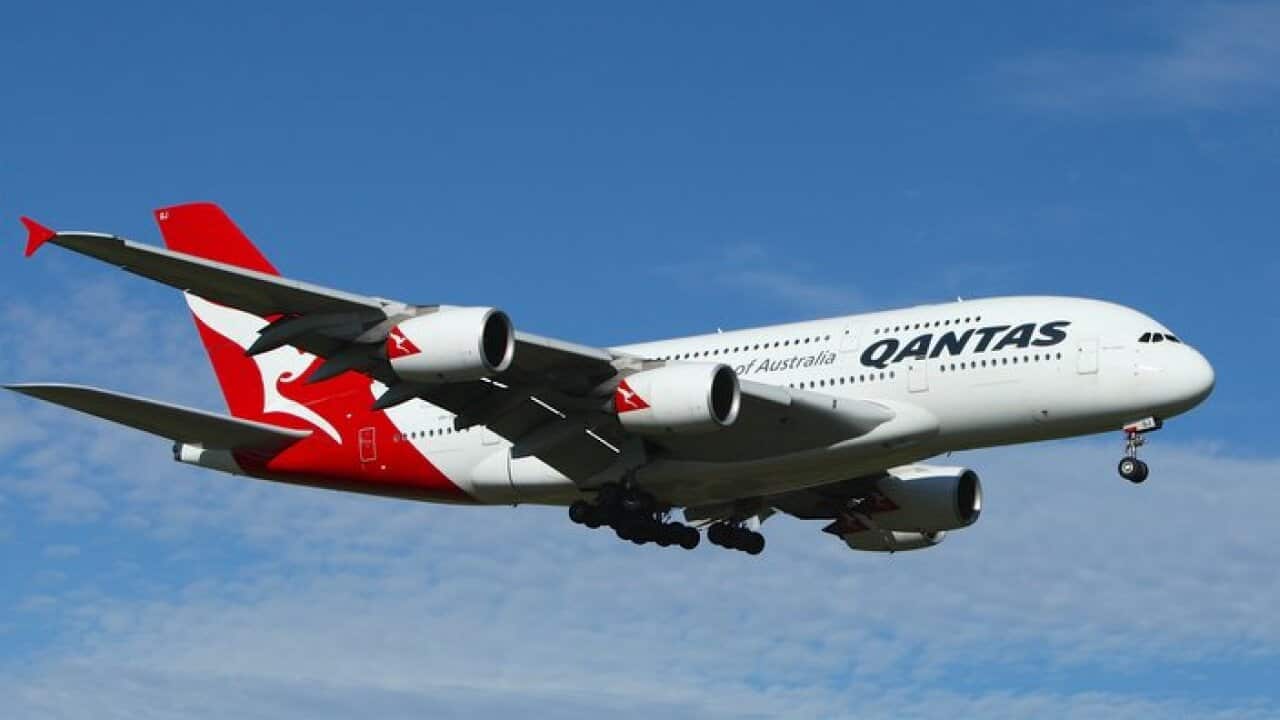 Qantas air plane