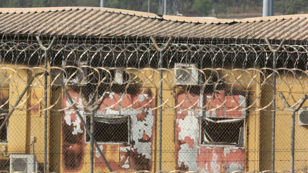 Fire damage at The Don Dale Detention Centre Darwin (AAP).