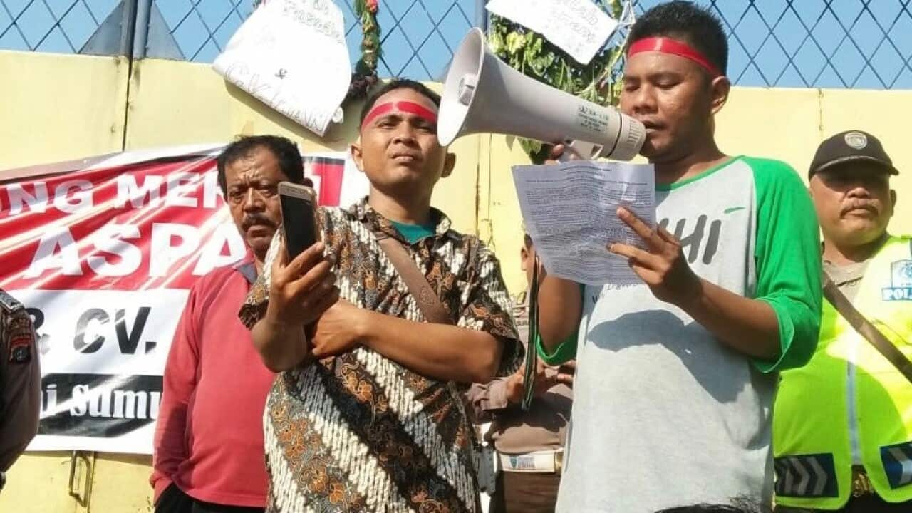 Indonesian activist Golfrid Siregar who died earlier in October