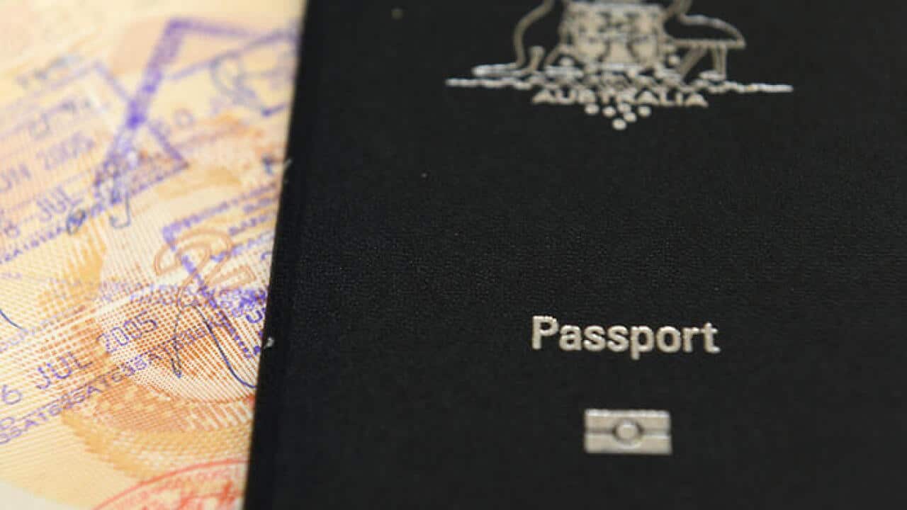 An Australian passport pictured in Brisbane, Thursday, July 25, 2013. (AAP Image/Dan Peled) NO ARCHIVING