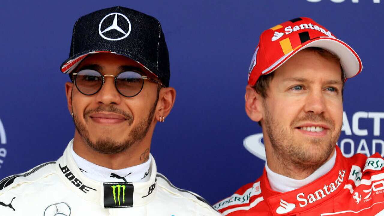 Lewis Hamilton und Sebastian Vettel