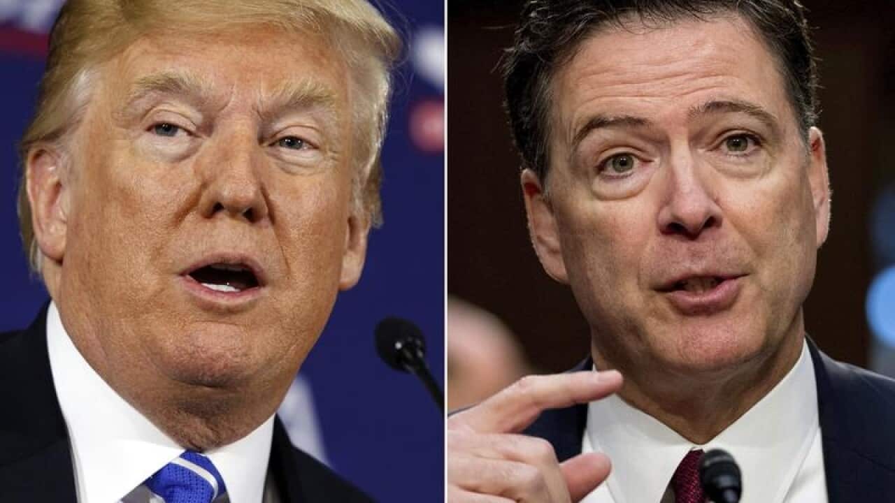 Donald Trump and James Comey.