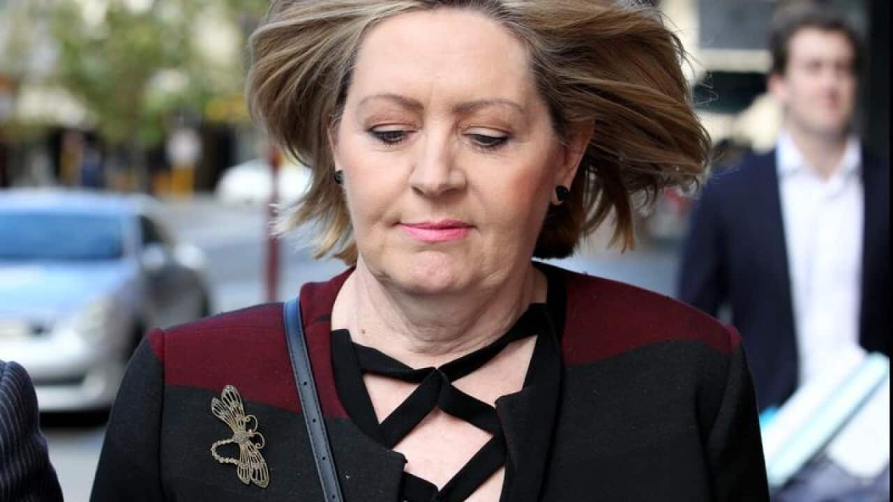 Perth Lord Mayor Lisa Scaffidi leaving court in June.