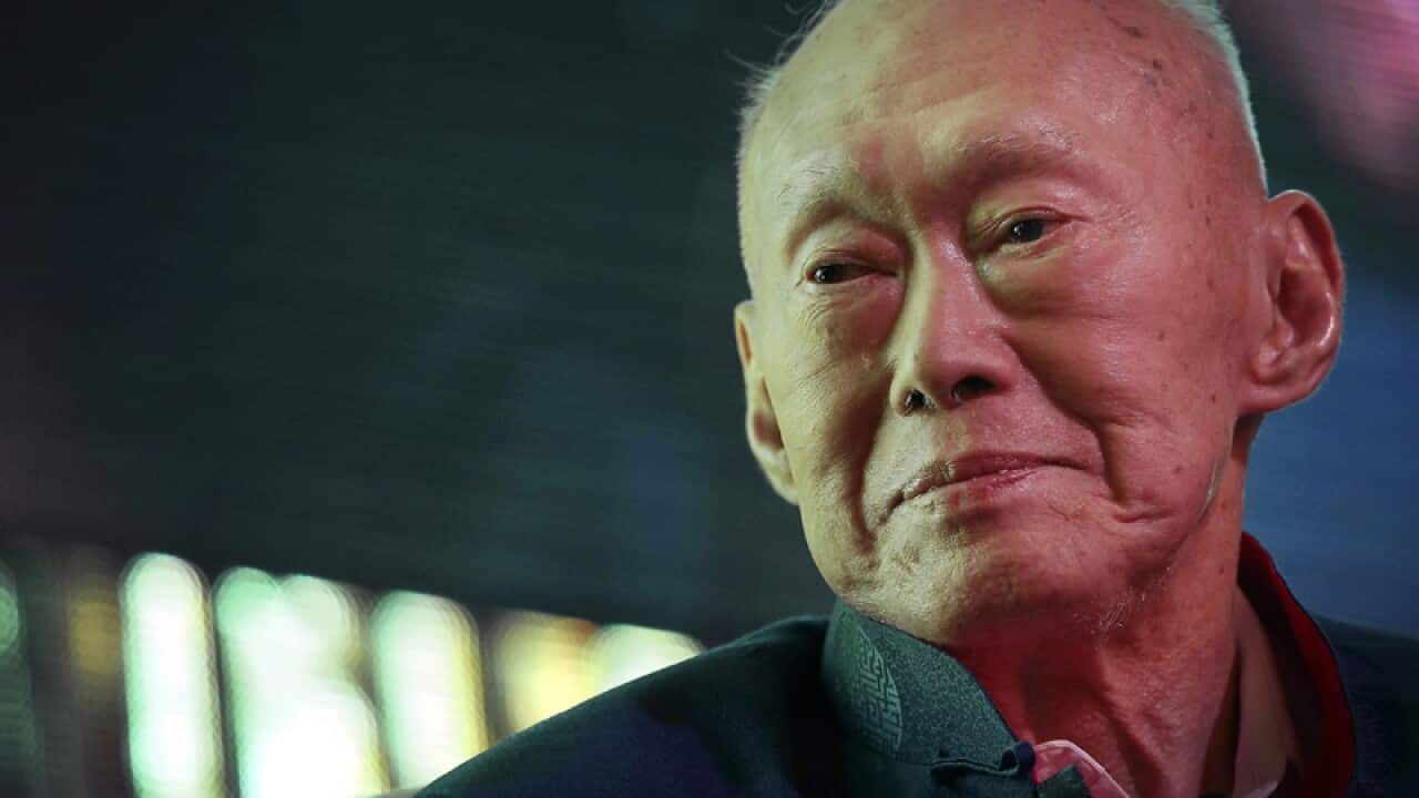 Singapore's first Prime Minister Lee Kuan Yew