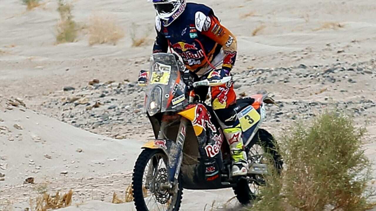Australian Toby Price during the 10th stage of Rally Dakar