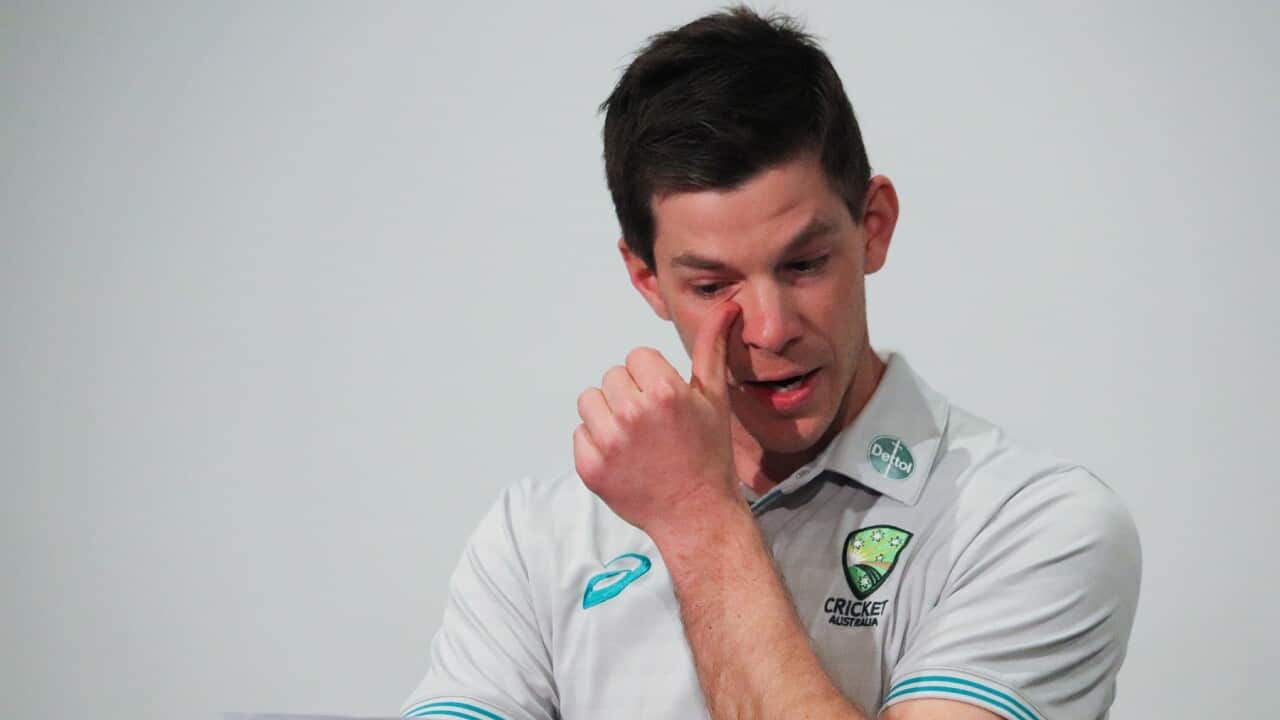 Tim Paine announces his resignation from the test captaincy in Hobart, Tasmania