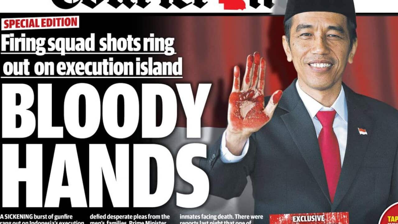 The front page of the Courier Mail Wednesday April 29 2015 (Courier Mail)