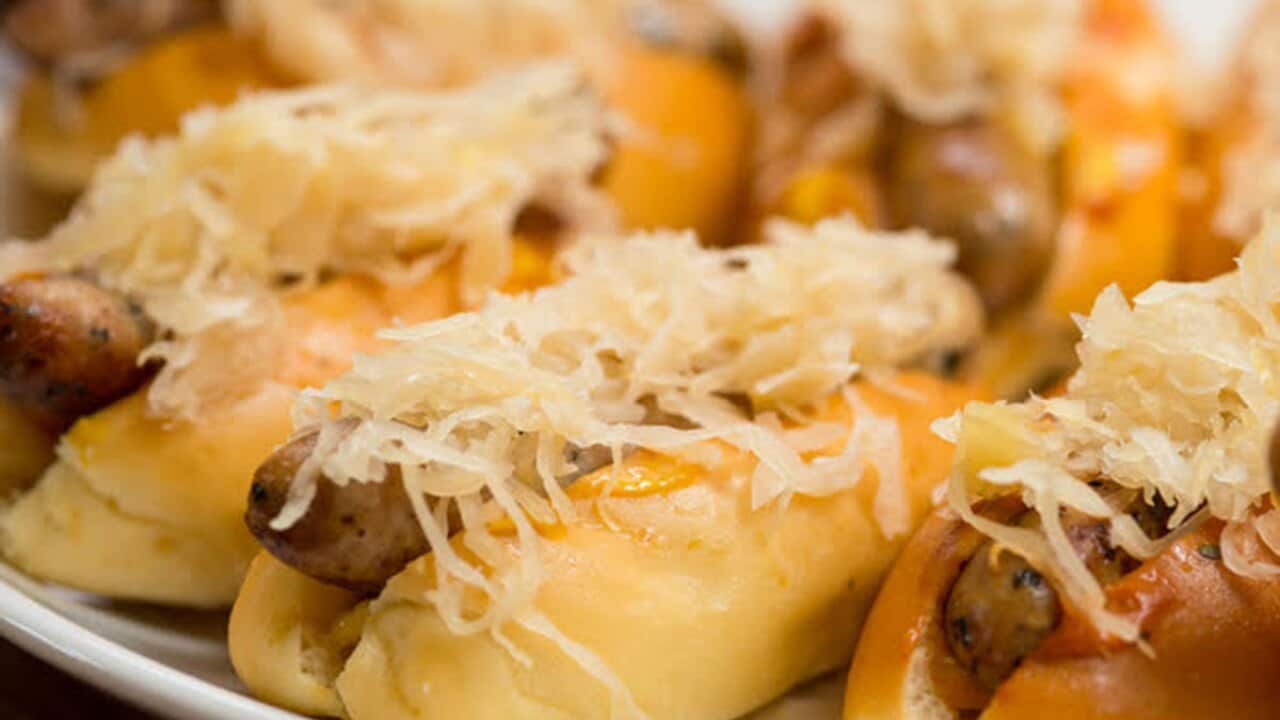 American style hot dog