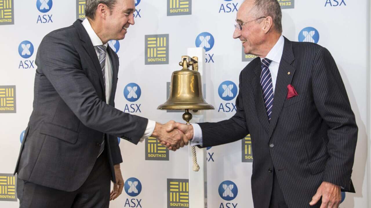 South32 Chairman David Crawford and CEO Graham Kerr