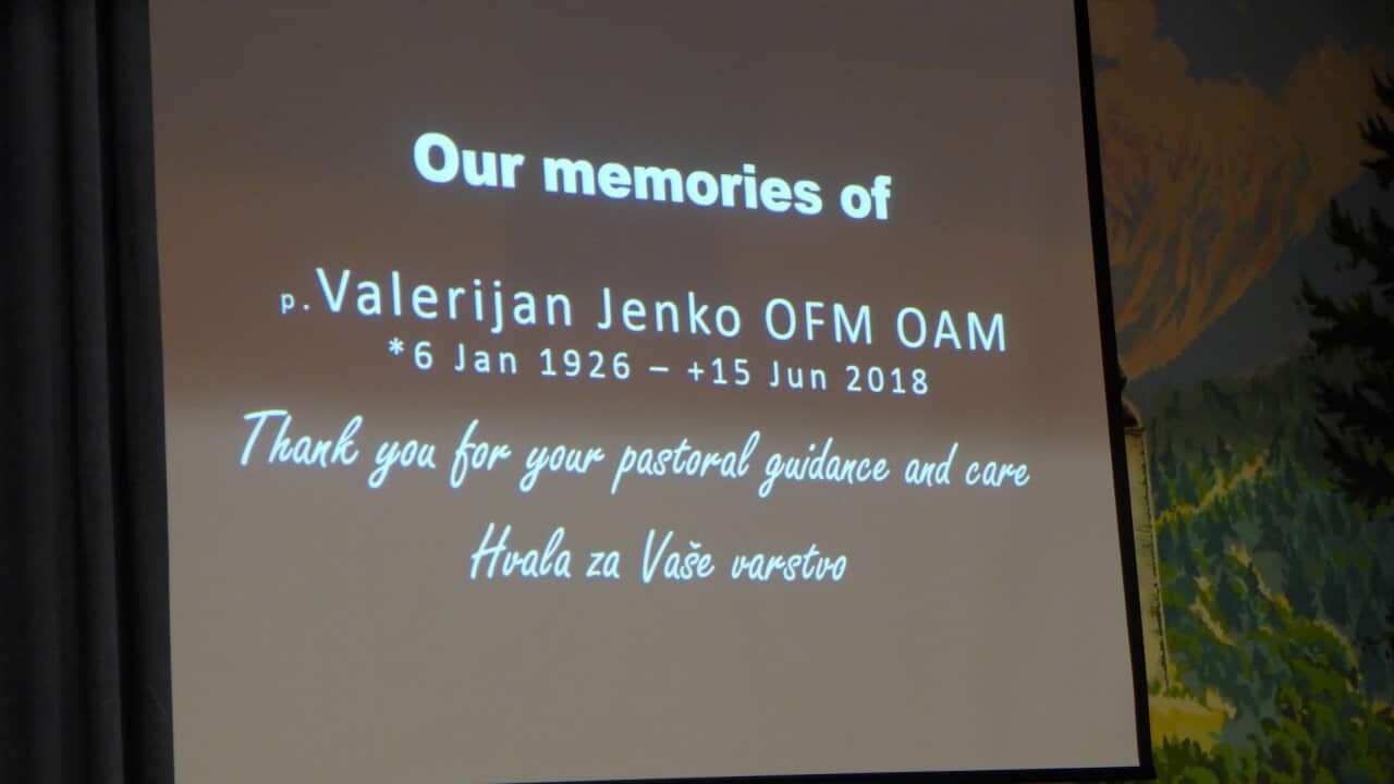 Dedication to Fr Valerijan Jenko OFM OAM (1926-2018).