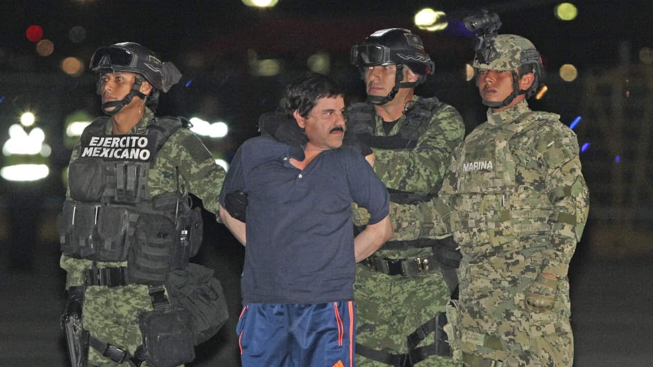 Mexican drug lord Joaquin "el Chapo" Guzman Loera