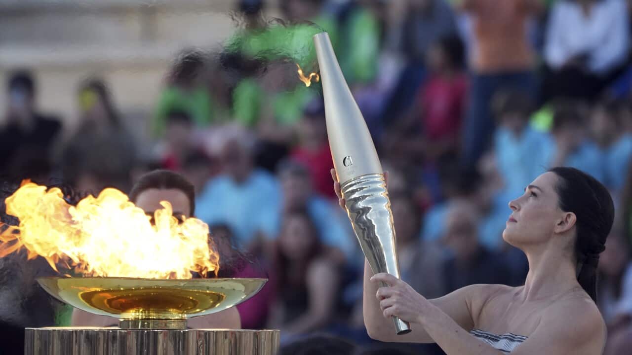 Greece Paris Olympics Flame