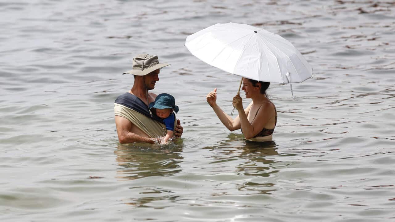 People, enjoy Geelong Beach, as temperatures soar in Melbourne, Australia - 4 Jan 2024