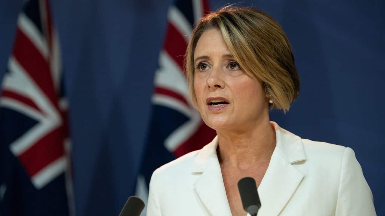 Labor Senate Kristina Keneally speaking at a media conference in Sydney.