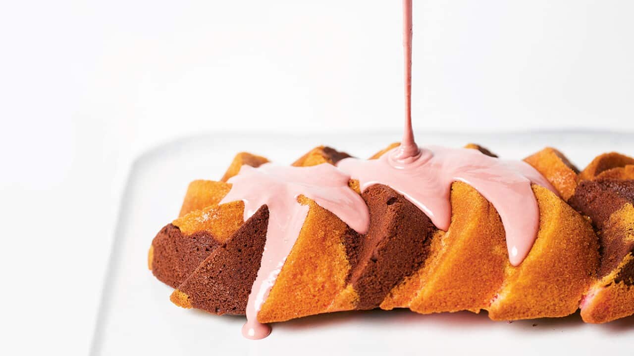 Neapolitan marble cake