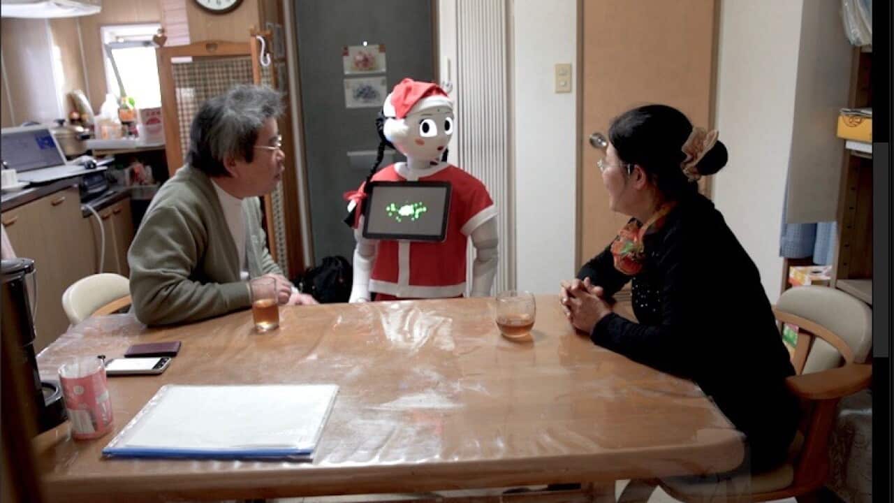 Rieko and her husband recently bought Pepper, a robot, into their home.