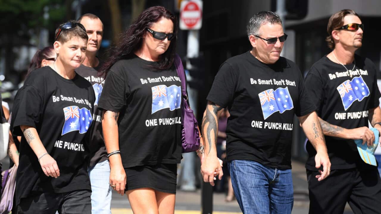 Supporters of one-punch victim Lindsay Ede