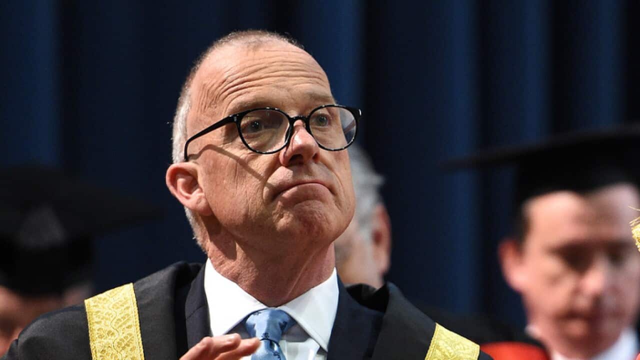 Vice Chancellor Michael Spence Sept. 30, 2016. (AAP Image/Dan Himbrechts)