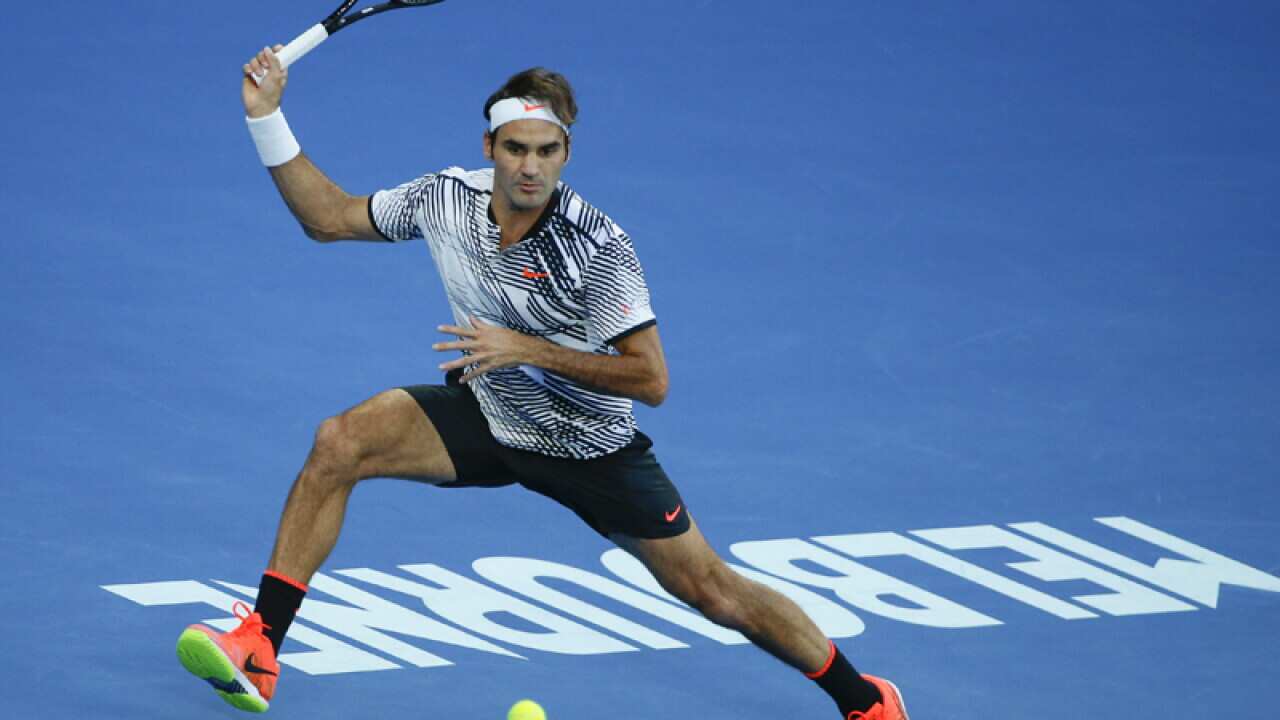 Roger Federer of Switzerland in action