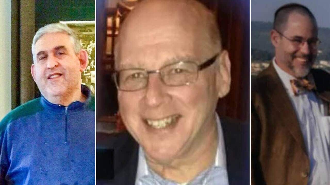 Cecil Rosenthal (pictured left), Daniel Stein (pictured centre) and Jerry Rabinowitz (pictured right).