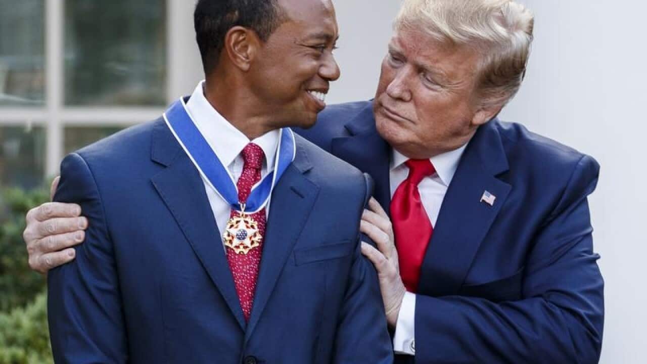 Donald Trump and Tiger Woods