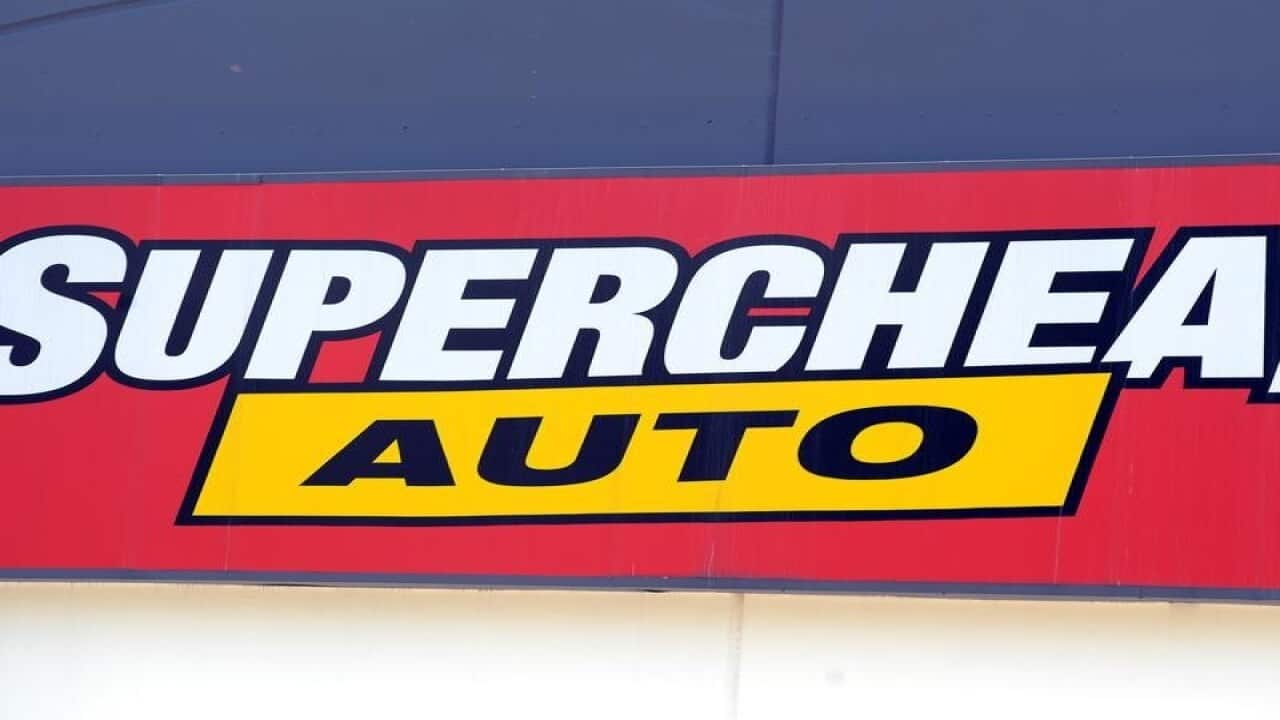 Signage at a Supercheap Auto store