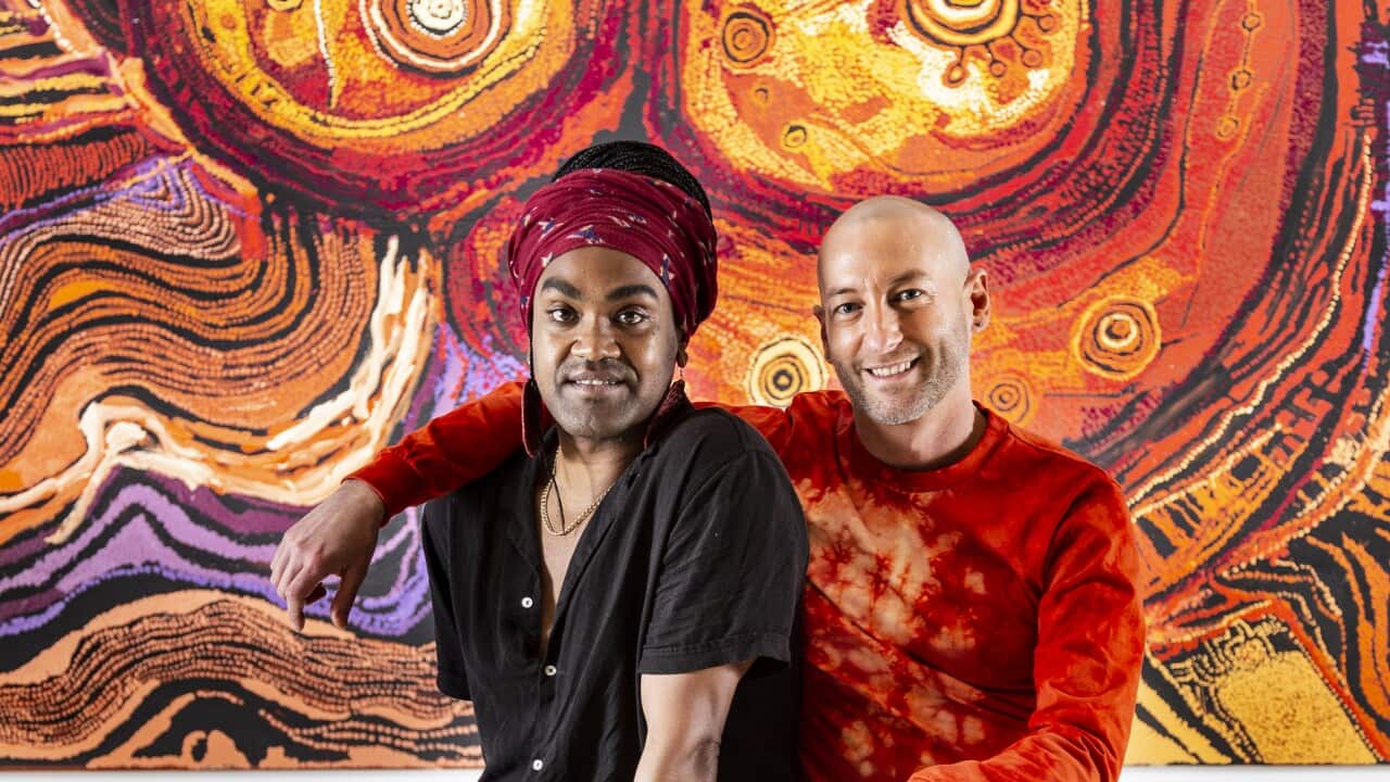 Zaachariaha Fielding and Michael Ross from Electric Field will headline the launch of Tarnanthi Art Festival .