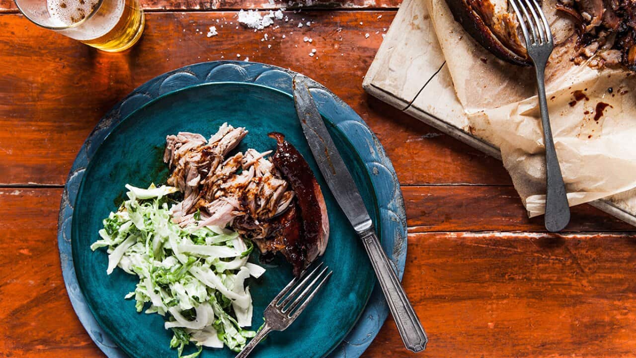 Maple and rosemary slow roast pork