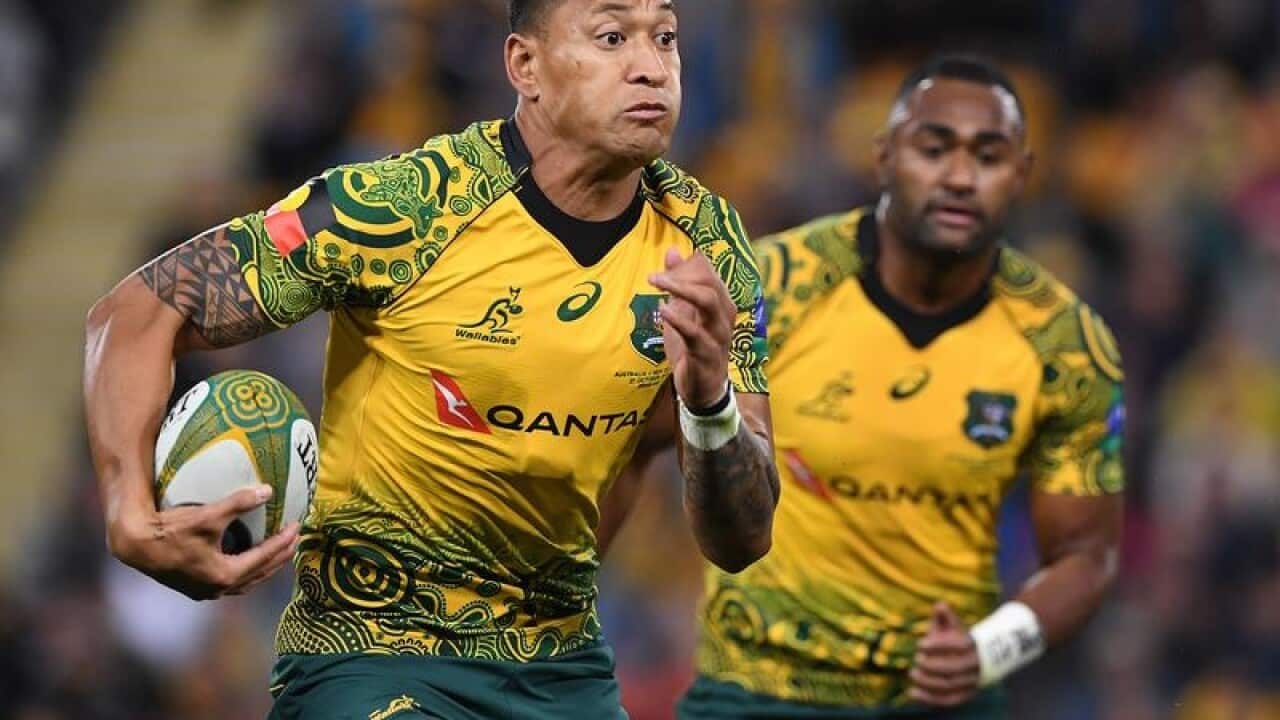 Wallabies player Israel Folau