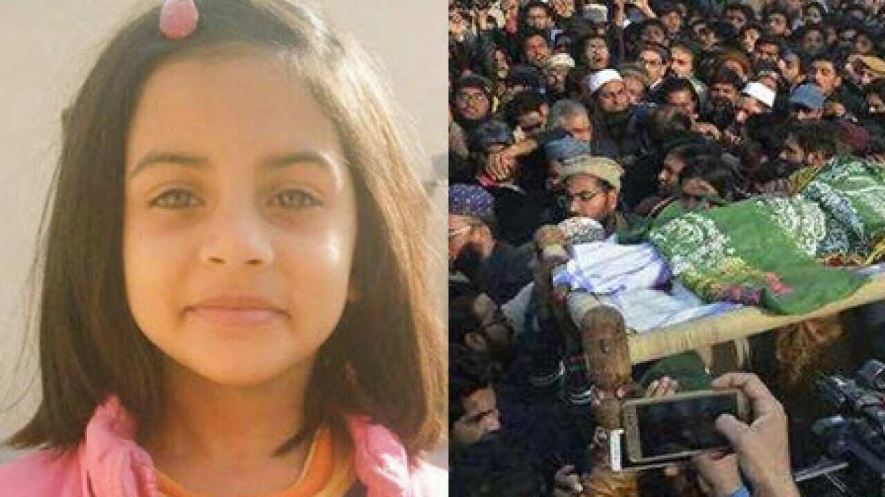 Seven-year-old Zainab was raped, strangled and dumped in a rubbish bin.