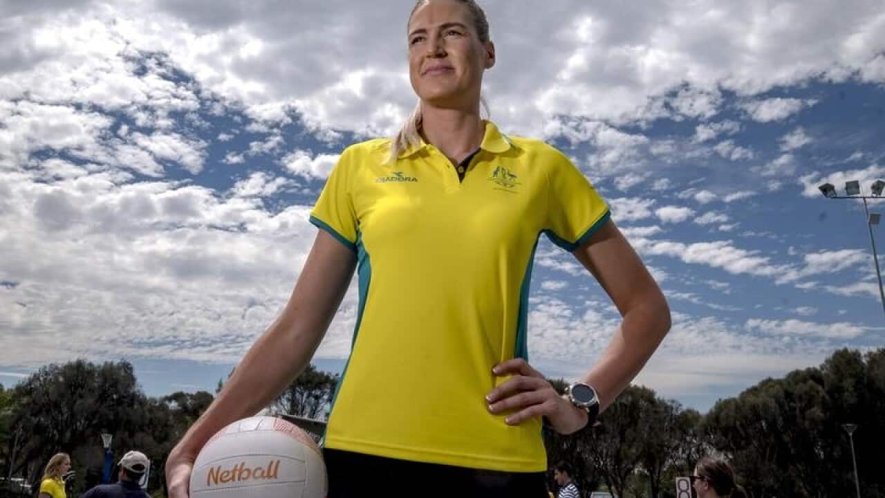 File image of Australian netballer Caitlin Bassett.
