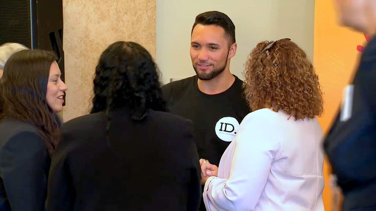 Isaiah Dawe at the Family Matters launch in Canberra