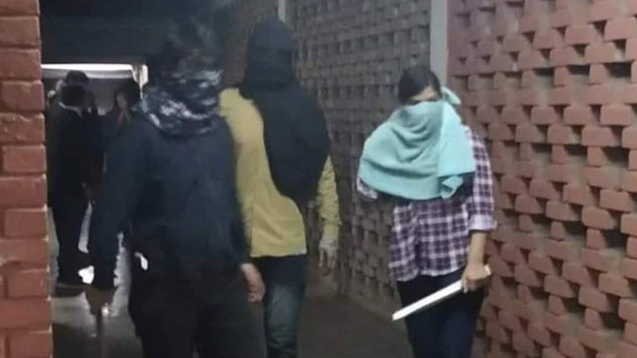 JNU attacked